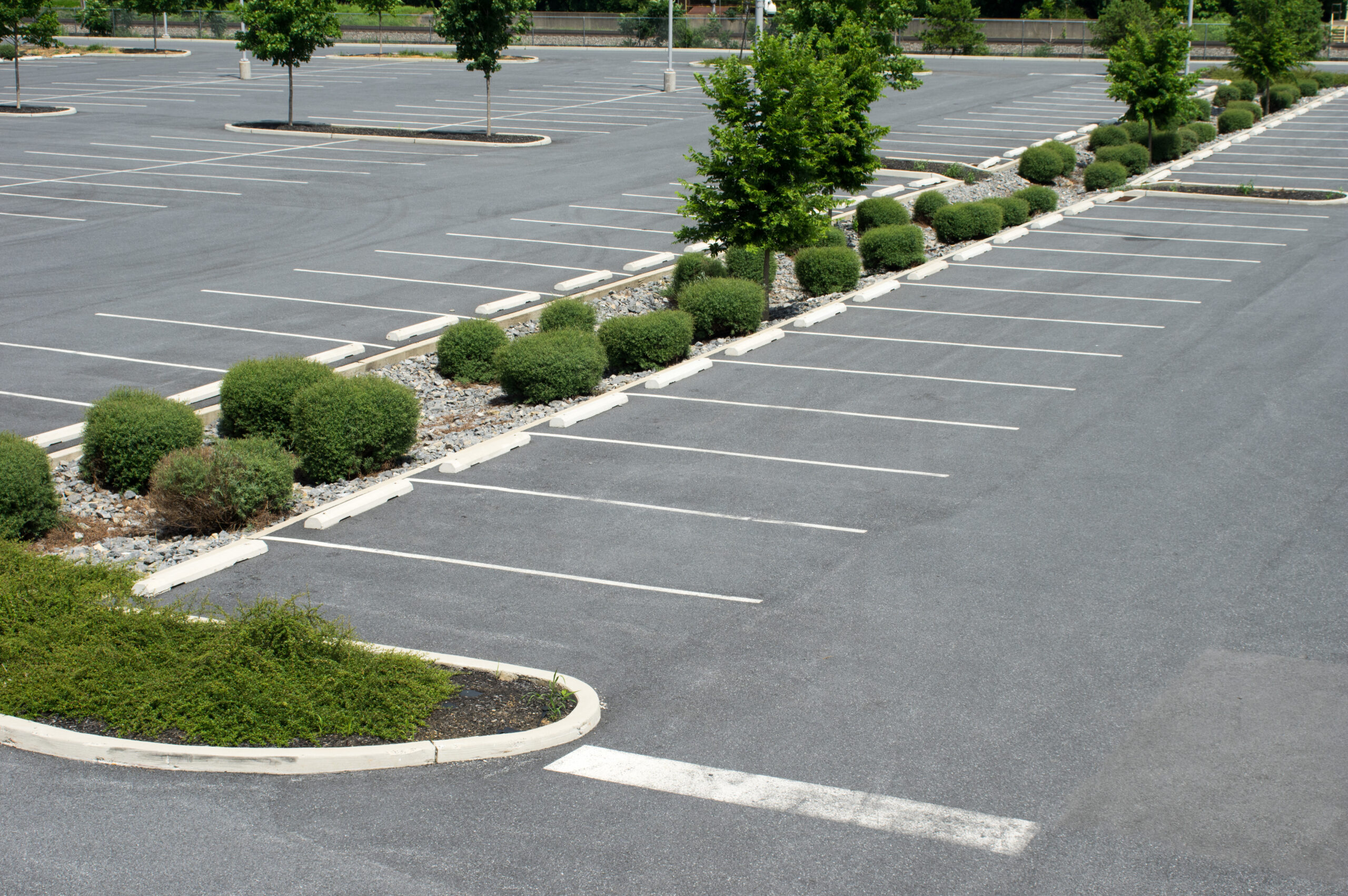 A parking lot for vehicles.